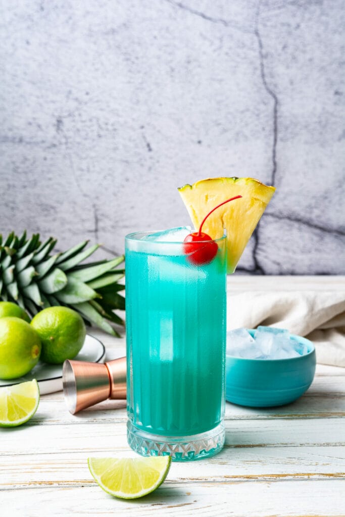 Tropical Blue Lagoon Cocktail Recipe featured image above
