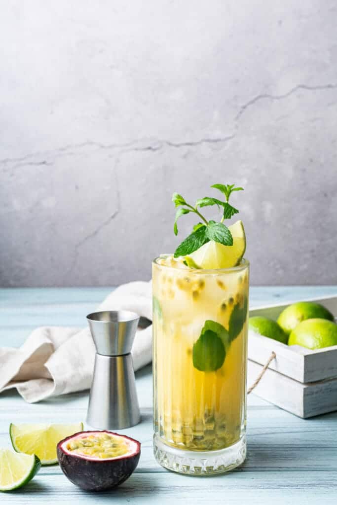 Passion Fruit Mojito featured image front shot