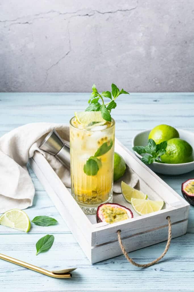 Passion Fruit Mojito featured image front shot