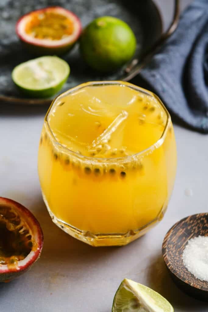 Passion Fruit Caipirinha