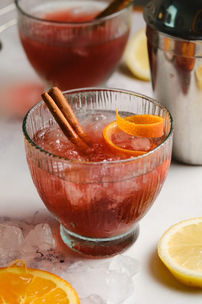 Cranberry whiskey sour