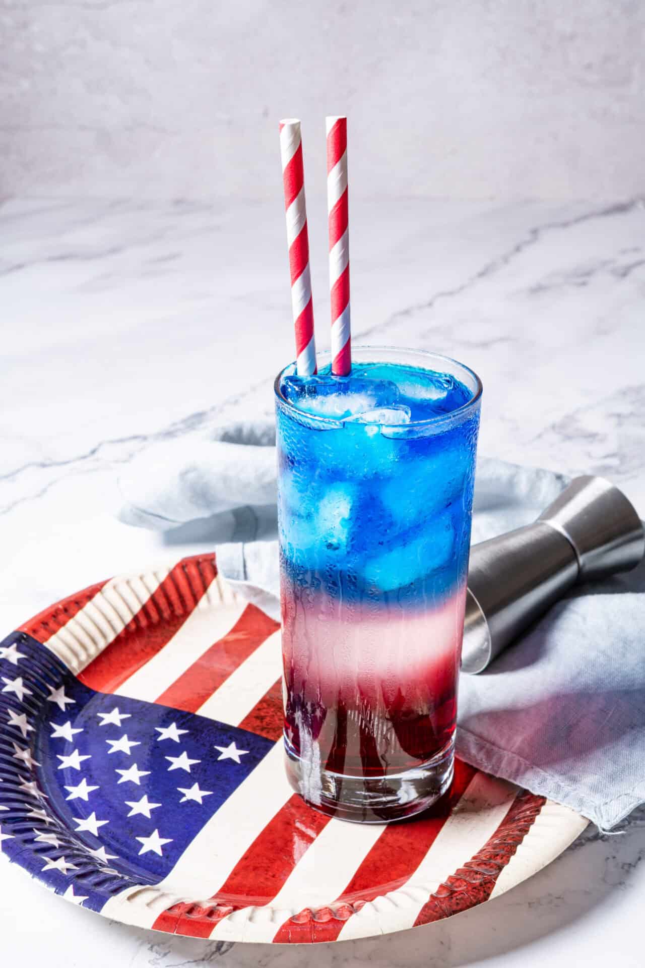 Red White and Blue Drink