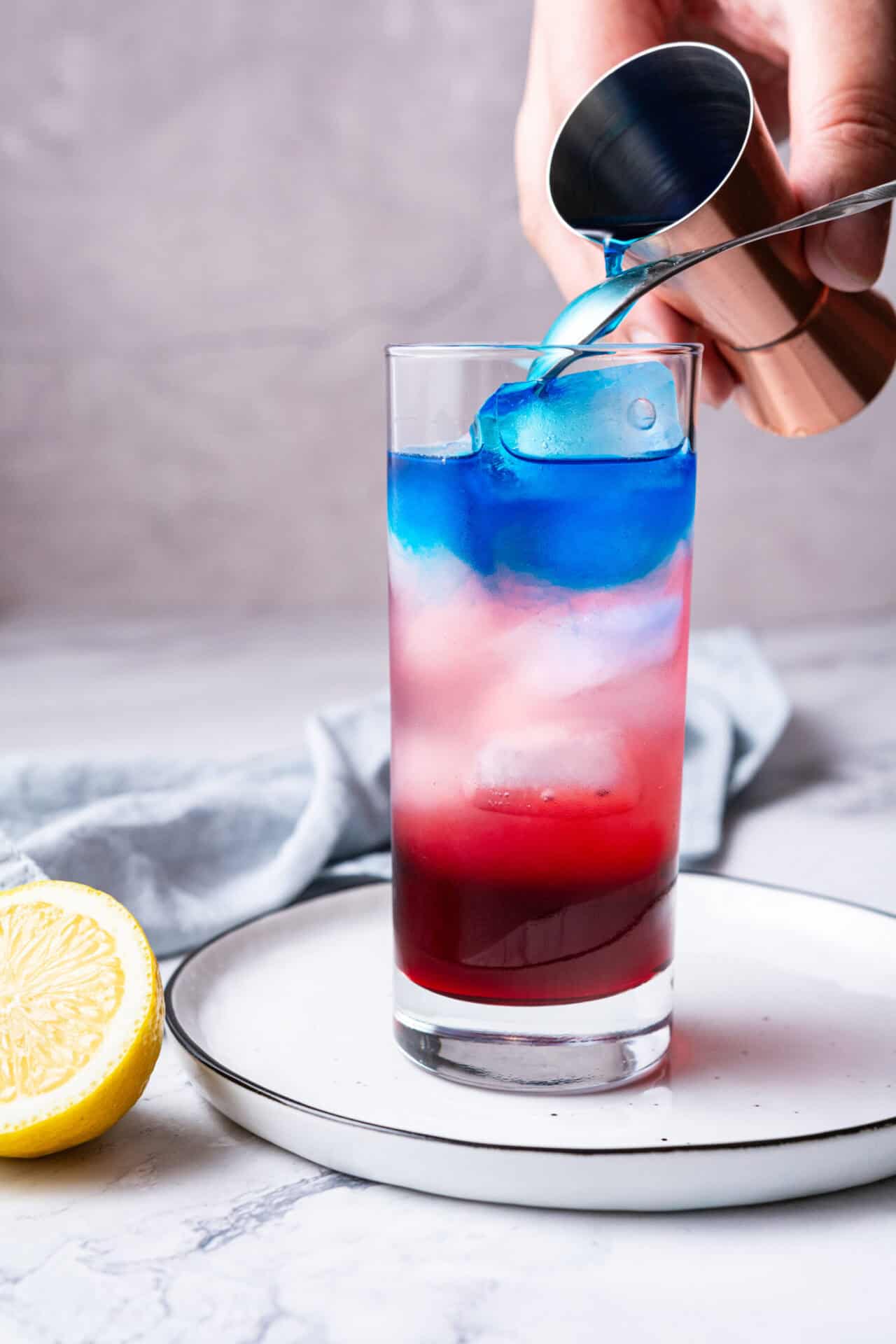 Red White and Blue Drink